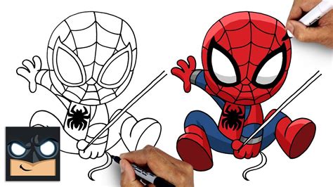 ultimate spider man drawing|spider-man drawing easy step by.